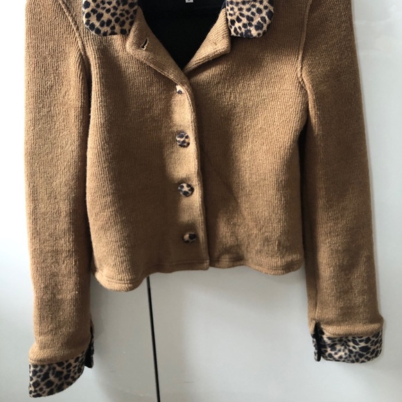 UNIF Beige/Leopard Sweater - Picture 6 of 8